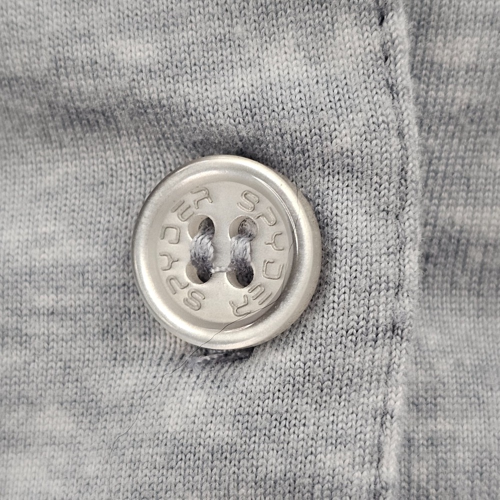 Spyder Gray Short Sleeve Button Up Pajama Top Women's L - Picture 4 of 10